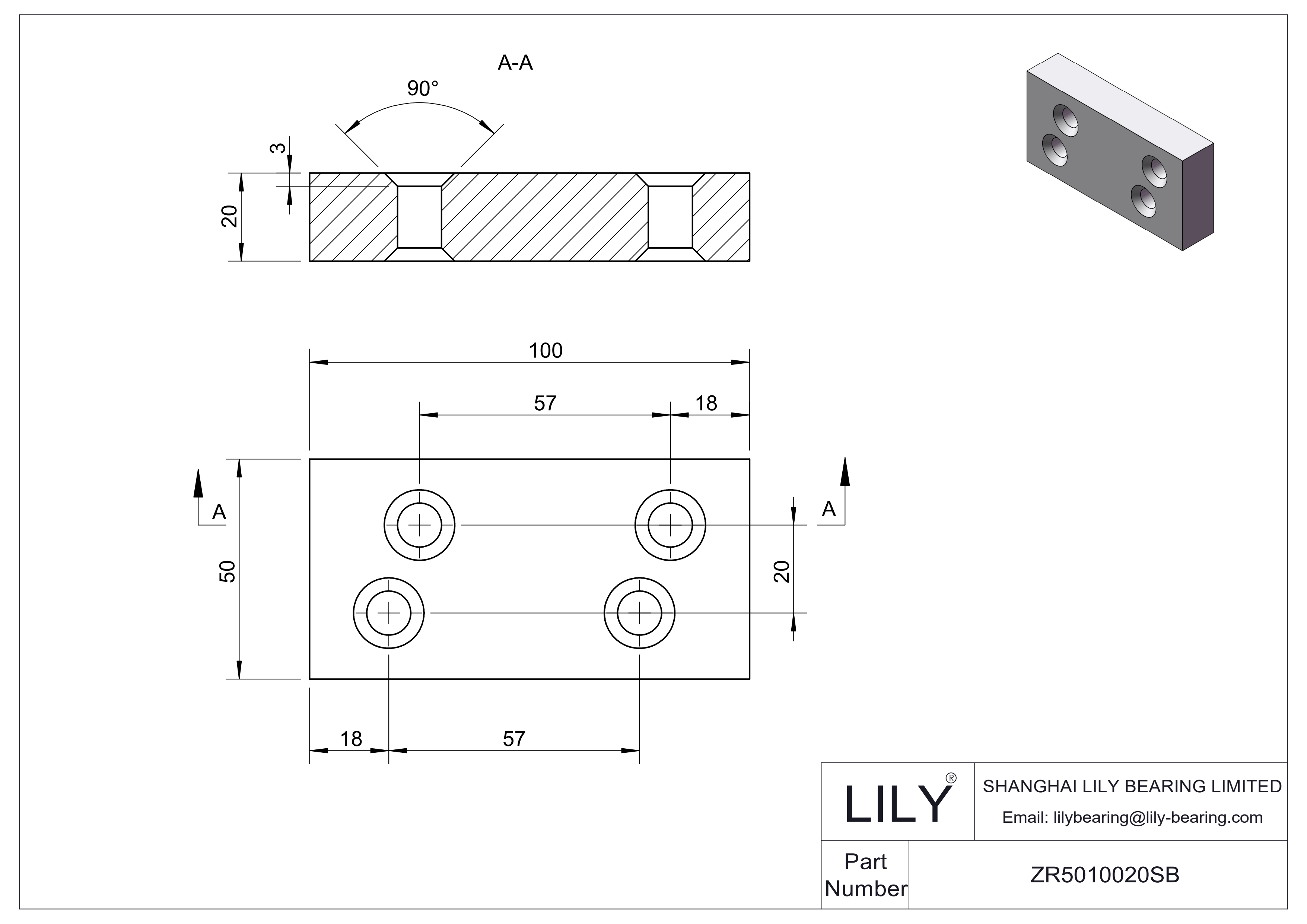 ZR5010020SB Zirconium Oxide (ZRO2) Components cad drawing